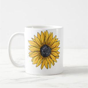 Mug Conception de jardinage de fleurs de tournesol