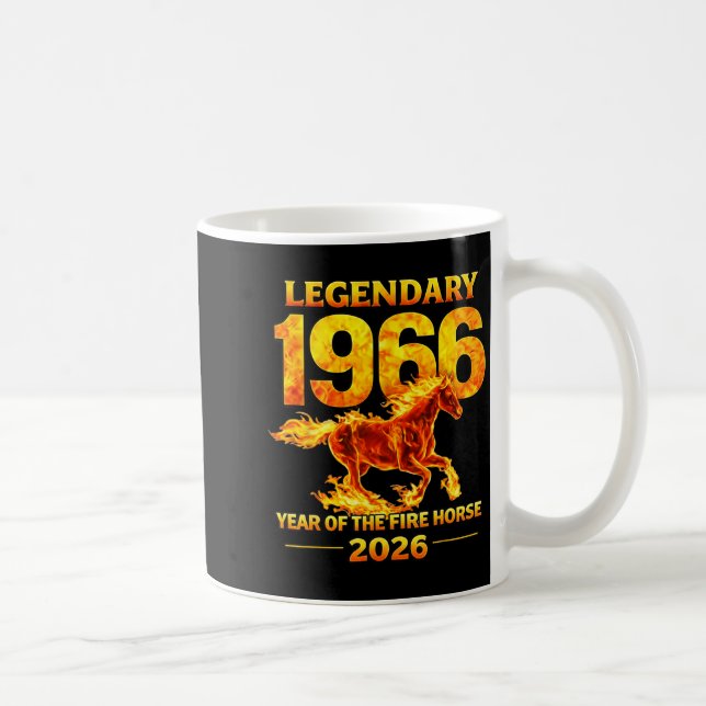 Mug Conception de la 60e année du Cheval de Feu 1966 (Droite)