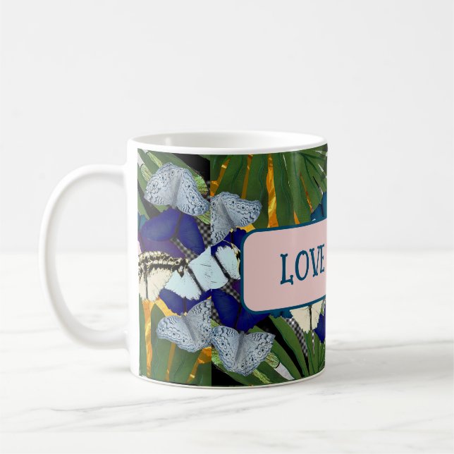 Mug Conception de la colonne vertébrale végétale (Gauche)