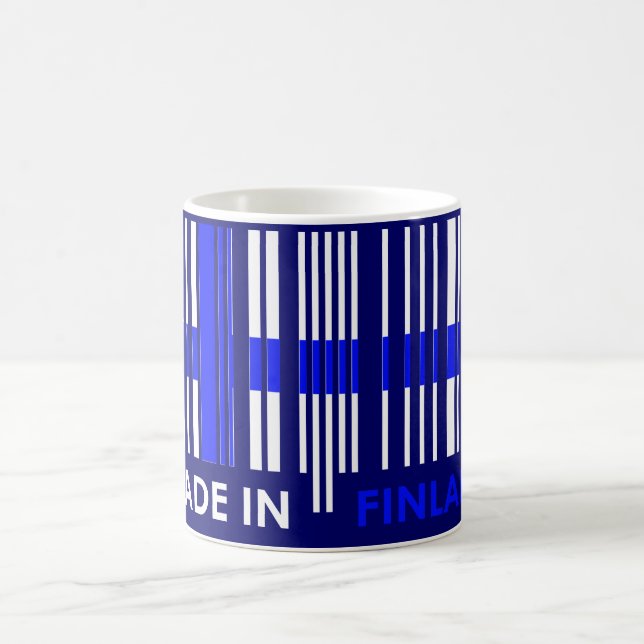 Mug Conception de la FINLANDE de couleurs de drapeau (Centre)