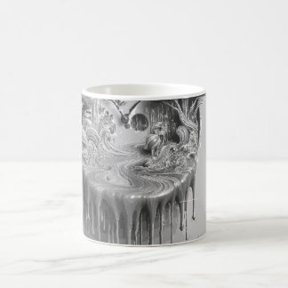 Mug Conception de la goutte d'horloge surréaliste