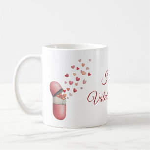 Mug Conception de la Saint-Valentin Love Medicine
