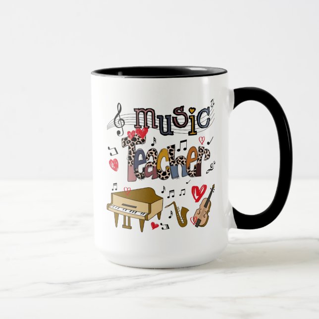 Mug Conception de la sublimation de l'enseignant de mu (Droite)