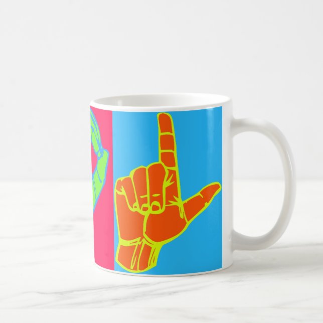 Mug Conception de langue des signes de LOL ASL (Droite)