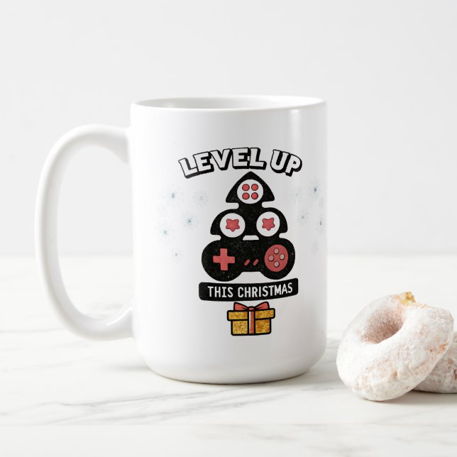 Mug Conception de l'arbre de Noël du contrôleur (Avec donut)