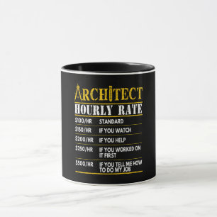 Mug Conception de l'architecture à taux horaire amusan