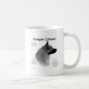 Mug Conception de l'histoire Elkhound norvégienne
