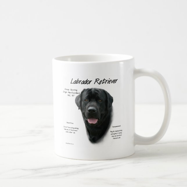 Mug Conception de l'historique du Labrador Retriever ( (Droite)