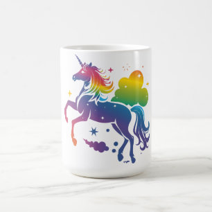 Mug Conception de licorne de couleur arc-en-ciel
