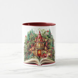 Mug Conception de livres de Noël festive