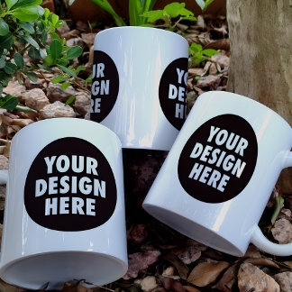 Mug Conception de logo d'entreprise personnalisé sur d