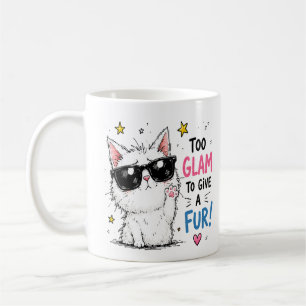 Mug Conception de lunettes de soleil pour chat cool