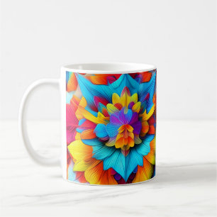 Mug Conception de Mandala Florale colorée