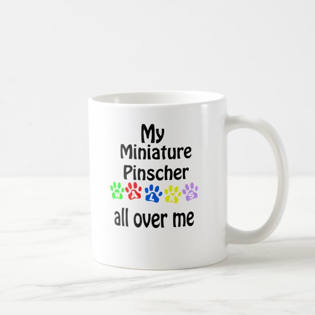 Mug Conception de marches miniatures Pinscher (Droite)