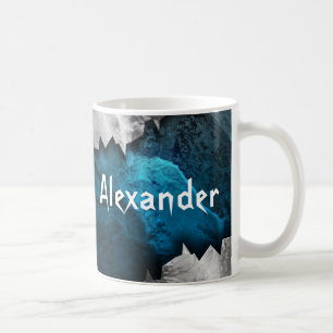 Mug Conception de métal/pierre de granit bleu et arge