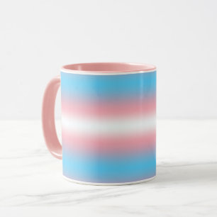 Mug Conception de motif de drapeau de fierté transgenr