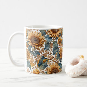 Mug Conception de motif de tournesols dansants