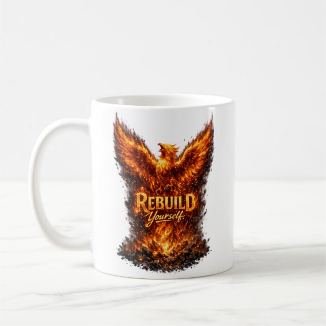 Mug Conception de motivation Dark Phoenix (Gauche)