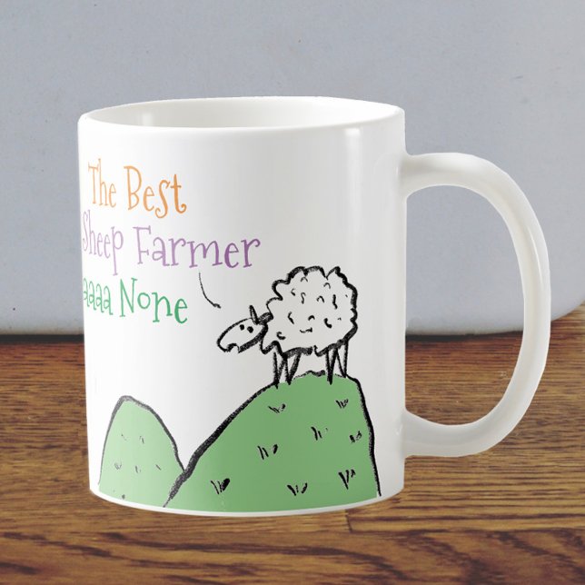 Mug Conception de mouton pour un mouton fermier café M (Créateur téléchargé)