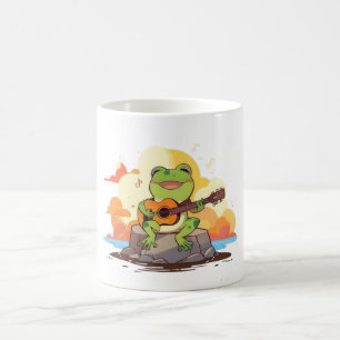 Mug Conception de musique Kawaii coucher de soleil gre