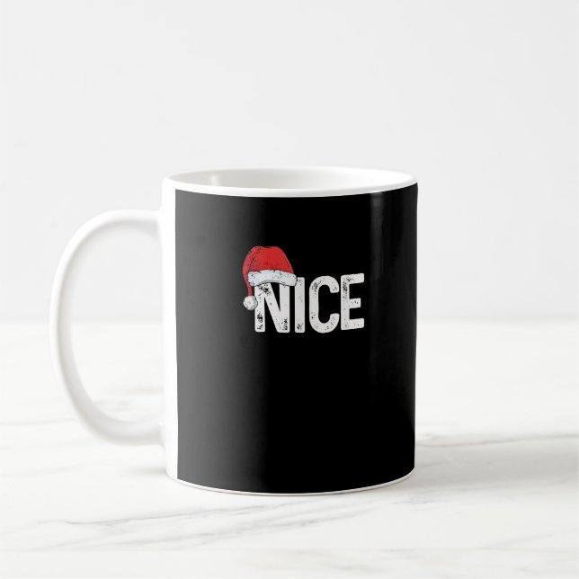 Mug Conception de Noël drôle de correspondance méchant (Gauche)