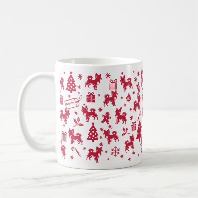 Mug Conception de Noël Pomchi (Gauche)