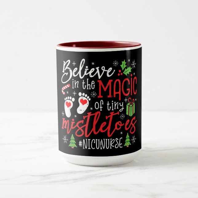 Mug Conception de Noël pour infirmière en néonatalogie (Centre)