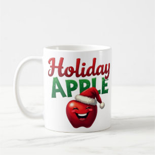 Mug Conception de Noël rétro Apple de vacances