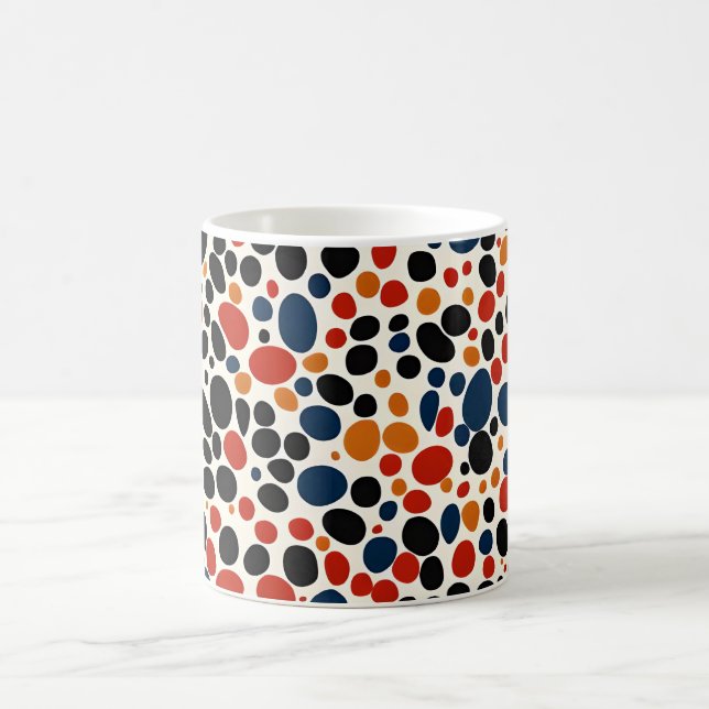 Mug Conception de points colorés (Centre)