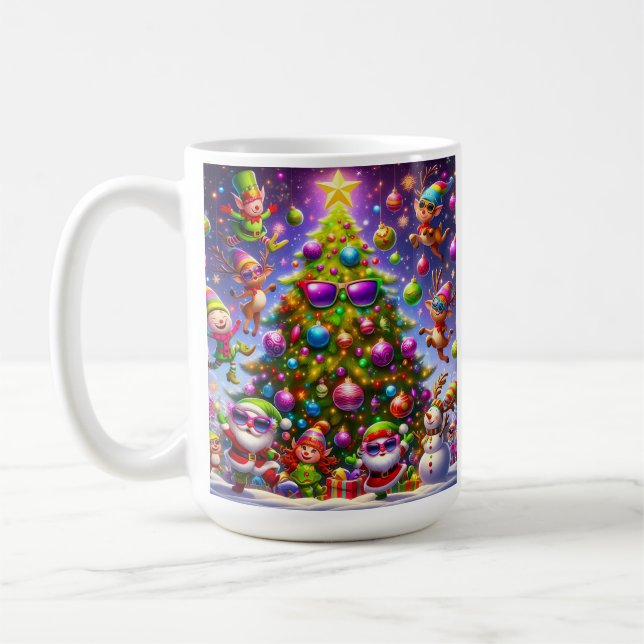 Mug Conception de pull moche Noël (Gauche)