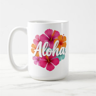 Mug Conception de rêve hawaïen Aloha Hibiscus Hawaï Va