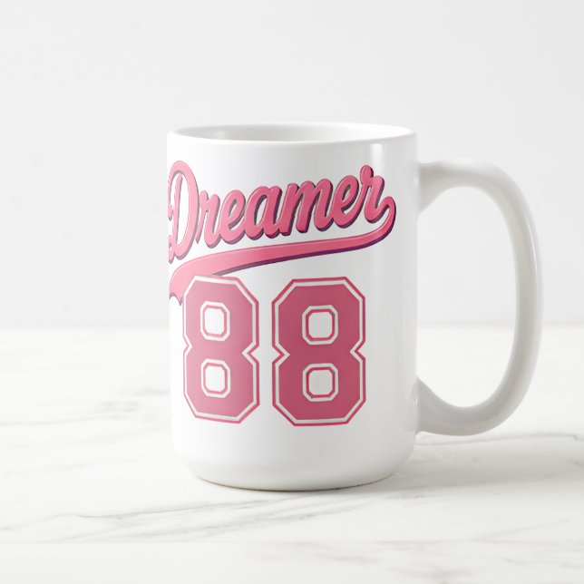 Mug Conception de script élégant Dreamer 88 (Droite)