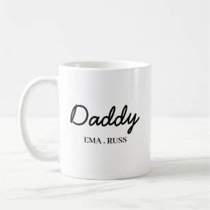 Mug Conception de script pour la fête des pères avec l