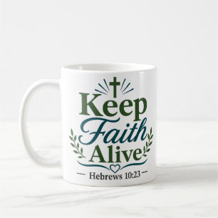 Mug Conception de scripture minimaliste 'Garder la foi