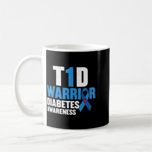 Mug Conception de sensibilisation au diabète Blue Ribb