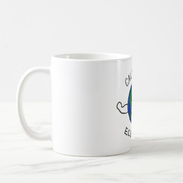Mug Conception de sensibilisation de l'environnement ( (Gauche)