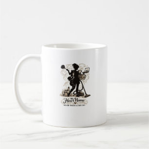 Mug Conception de silhouette de citation de maman au c