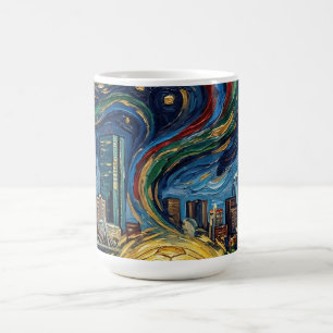 Mug Conception de stade Skyline Football Art de Boston