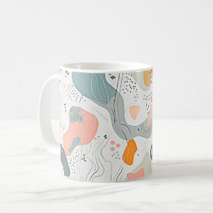 Mug Conception de style Memphis à motif transparent, f