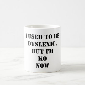 Mug Conception de t-shirt drôle sur la dyslexie