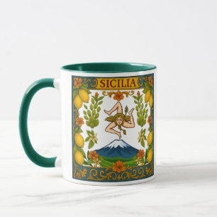 Mug Conception de Trinacria sicilienne