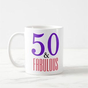 Mug Conception de typographie d'anniversaire 50 ans au