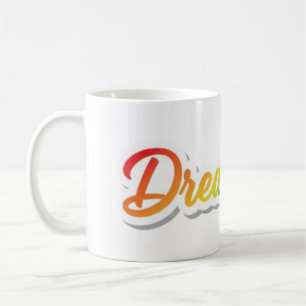 Mug Conception de typographie de arc-en-ciel Rêve Gran