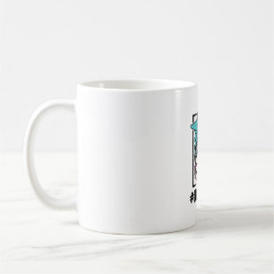 Mug Conception de vecteur d'arc-en-ciel de noeud désor