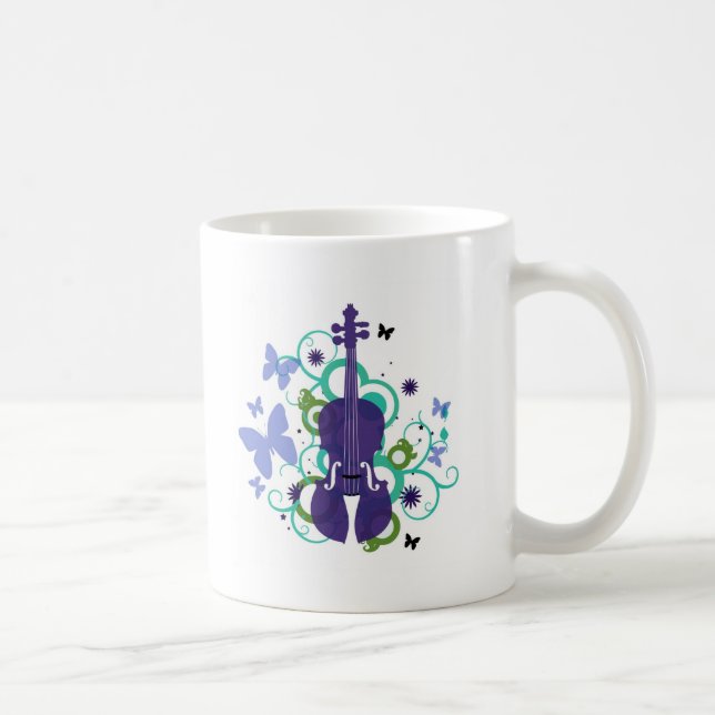 Mug Conception de violon de ciel (Droite)