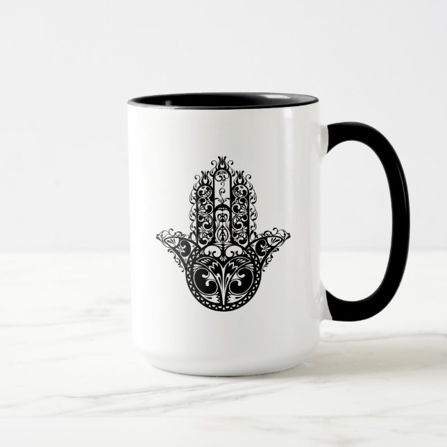 Mug Conception décorative de Hamsa (Droite)
