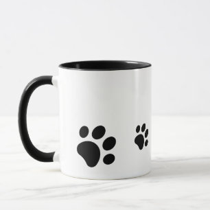 Mug Conception d'empreinte de patte