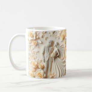 Mug Conception d'enveloppes de mariage 3d