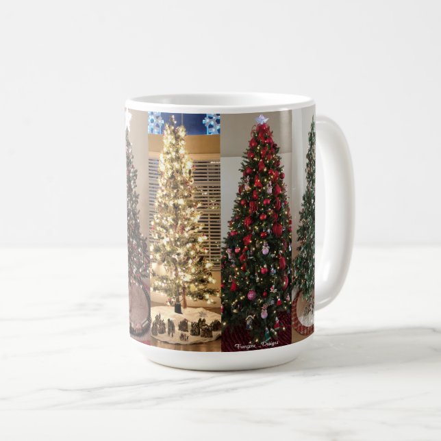Mug Conception des arbres de Noël (Devant droit)