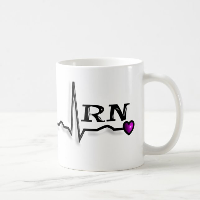 Mug Conception des cadeaux QRS de l'infirmier autorisé (Droite)